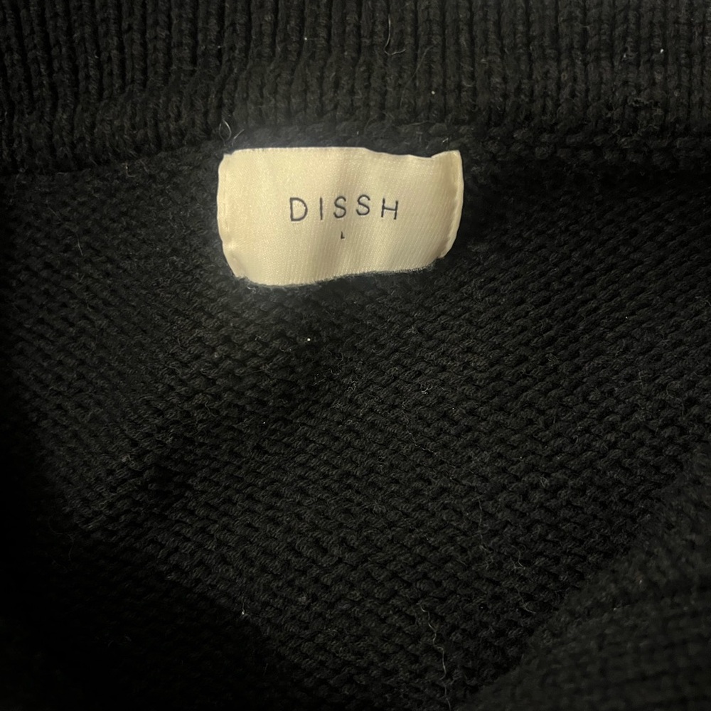DISSH Black V-Neck Sweater - Picture 3 of 5